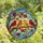 Nature Lovers' Edge-to-Edge Tiffany Stained Glass Songbirds Gnarled Branch Autumn Ruby Amber Emerald Blue Mosaic Stained Glass Suncatcher - IxviELYdGr