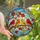 Nature Lovers' Edge-to-Edge Tiffany Stained Glass Songbirds Gnarled Branch Autumn Ruby Amber Emerald Blue Mosaic Stained Glass Suncatcher - lJydcdC4oG
