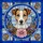 Jack Russell Terrier Lovers Tiffany Stained Glass Dog Portrait Pink Flower Blue Amber Mosaic Stained Glass Suncatcher - 6