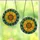 Nature Lovers' Vibrant Tiffany Stained Glass Sunflower Golden Yellow Orange Emerald Teal Mosaic Art Stained Glass Suncatcher - 3