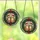 Cat Lovers' Festive Stained Glass Orange Tabby Cats Santa Hats Holly Wreath Design Stained Glass Suncatcher - 3