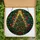 Holiday Celebrators' Tiffany Stained Glass Festive Christmas Tree Emerald Red Blue Golden Mosaic Stained Glass Suncatcher - 7ASYox4IVo
