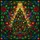 Holiday Celebrators' Tiffany Stained Glass Festive Christmas Tree Emerald Red Blue Golden Mosaic Stained Glass Suncatcher - 6