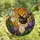 Cat & Art Lovers' Jewel Tone Stained Glass Calico Feline Amber Purple Iris Mosaic Stained Glass Suncatcher - dOFKmwcqh5