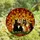 Cat Lovers' Radiant Stained Glass Nine Cats Tiffany Emerald Amber Geometric Edge-to-Edge Mosaic Stained Glass Suncatcher - 4