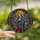 Devotional Art Admirers' Radiant Tiffany Style Stained Glass Virgin Mary Blue Red Rose Mosaic Stained Glass Suncatcher - GCAJ2UuBTZ