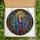 Devotional Art Admirers' Radiant Tiffany Style Stained Glass Virgin Mary Blue Red Rose Mosaic Stained Glass Suncatcher - yWUgH4lo73