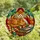 Cat Lovers' Tiffany Style Sleeping Tabby Christmas Mosaic Jewel Tones Pattern Stained Glass Suncatcher - 4