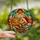 Cat Lovers' Tiffany Style Sleeping Tabby Christmas Mosaic Jewel Tones Pattern Stained Glass Suncatcher - 2