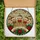 Holiday Lovers' Intricate Stained Glass Gingerbread Christmas Mosaic Ruby Red Emerald Green Golden Amber Pattern Stained Glass Suncatcher - 5