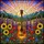 Nature Lovers' Tiffany Style Stained Glass Acoustic Guitar Wildflower Meadow Jewel Tone Sunset Stained Glass Suncatcher - 6