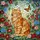 Cat Lovers' Fluffy Orange Tabby Stained Glass Art Vibrant Garden Floral Jewel Tone Mosaic Stained Glass Suncatcher - 6