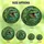 Dinosaur Enthusiasts' Jewel Tone  Roaring T-Rex Emerald Jungle Mosaic Design Stained Glass Suncatcher - 6