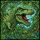 Dinosaur Enthusiasts' Jewel Tone  Roaring T-Rex Emerald Jungle Mosaic Design Stained Glass Suncatcher - 7