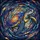 Ocean & Space Lovers' Vibrant Tiffany Stained Glass Sea Turtle Galaxy Nebula Art Stained Glass Suncatcher - 7