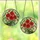 Nature Enthusiasts' Fiery Red Poppy Deep Green Leaves Stained Glass Tiffany Art Mosaic Pattern Stained Glass Suncatcher - 3