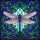 Nature Art Lovers' Majestic Tiffany Stained Glass Dragonfly Jewel Tone Blue Purple Pink Aqua Green Leaf Berry Mosaic Stained Glass Suncatcher - 7