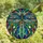 Art Lovers' Ornate Tiffany Stained Glass Dragonfly Jewel Tone Mosaic Design Stained Glass Suncatcher - 4