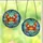 Ocean Lovers' Intricate Stained Glass Happy Crab Glowing Orange Red Yellow Aqua Blue Underwater Mosaic Stained Glass Suncatcher - 3