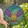 Nature Art Enthusiasts' Glowing Tiffany Style Owl Mosaic with Pink Blossoms & Emerald Foliage Stained Glass Suncatcher - 1