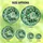 Artful Individuals' Stained Glass Olive Branch Emerald Aqua Jewel Tone Pattern Stained Glass Suncatcher - 6