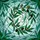Artful Individuals' Stained Glass Olive Branch Emerald Aqua Jewel Tone Pattern Stained Glass Suncatcher - 7
