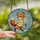Nature Lovers' Vibrant Orange Fox Stained Glass Tiffany Style Frosty Winter Snowflakes Mosaic Stained Glass Suncatcher - 2