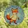 Nature Lovers' Vibrant Orange Fox Stained Glass Tiffany Style Frosty Winter Snowflakes Mosaic Stained Glass Suncatcher - 4