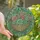 Succulent Lovers' Vibrant Stained Glass Succulent Planter Mosaic Teal Pink Orange Stained Glass Suncatcher - 1