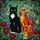 Cat Lovers' Tiffany Style Stained Glass Black & Orange Cats Vibrant Garden Floral Mosaic Stained Glass Suncatcher - 7