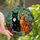 Cat Lovers' Tiffany Style Stained Glass Black & Orange Cats Vibrant Garden Floral Mosaic Stained Glass Suncatcher - 1