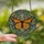 Nature Enthusiasts' Intricate Tiffany Stained Glass Monarch Butterfly Floral Jewel Tone Pattern Stained Glass Suncatcher - 2