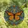 Nature Enthusiasts' Intricate Tiffany Stained Glass Monarch Butterfly Floral Jewel Tone Pattern Stained Glass Suncatcher - 4