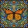 Nature Enthusiasts' Intricate Tiffany Stained Glass Monarch Butterfly Floral Jewel Tone Pattern Stained Glass Suncatcher - 7
