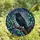 Art Lovers' Intricate Stained Glass Raven Twilight Mosaic Jewel Tones Teal Blue Violet Stained Glass Suncatcher - 4