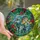 Elephant Lovers' Jewel Tone Tiffany Style Baby Elephant Tropical Stained Glass Mosaic Stained Glass Suncatcher - 1
