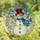 Winter Art Enthusiasts' Vibrant Tiffany Style Snowman Winter Landscape Mosaic Jewel Tone Design Stained Glass Suncatcher - 4