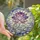 Women's Purple Pink Indigo Jewel Tone Stained Glass Lotus Pond Mosaic Pattern Stained Glass Suncatcher - 1