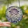 Women's Purple Pink Indigo Jewel Tone Stained Glass Lotus Pond Mosaic Pattern Stained Glass Suncatcher - 2