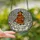Capybara Lovers' Whimsical Stained Glass Bathtub Capybara Orange Leaf Jewel Tone Art Stained Glass Suncatcher - 2