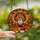 Autumn Enthusiasts' Intricate Stained Glass Fox Autumn Wreath Pumpkin Forest Design Stained Glass Suncatcher - 2