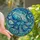 Ocean Lovers' Full Frame Stained Glass Octopus Deep Blue Teal Jewel Tone Underwater Mosaic Art Stained Glass Suncatcher - e3_TZqq6Xl