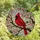 Art Admirers' Vibrant Red Cardinal Pink Cherry Blossom Tiffany Glass Mosaic Pattern Stained Glass Suncatcher - 4