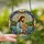 Devotional Art Admirers' Tiffany Style Stained Glass Jesus Embracing Orange Tabby Cat Golden Halo Intricate Mosaic Landscape Stained Glass Suncatcher - 2