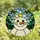 Holiday Decor Lovers' Cheerful Snowman Stained Glass Mosaic Bright White Yellow Orange Festive Winter Scene Stained Glass Suncatcher - 4