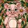 Whimsical Pig Lovers Tiffany Style Stained Glass Pig & Daisy Flower Jewel Tone Mosaic Stained Glass Suncatcher - 7