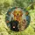 Pet Lovers' Vibrant Stained Glass Trio: Golden Retriever, Black Labrador, Tabby Cat, Botanical Wreath, Jewel Tones Mosaic Stained Glass Suncatcher - 4