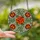 Floral Art Enthusiasts' Tiffany Style Stained Glass Marigold Jewel Tone Design Stained Glass Suncatcher - 2