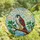 Nature Lovers' Majestic Hawk Stained Glass Art Tiffany Style Jewel Tone Mosaic Pattern Stained Glass Suncatcher - 4