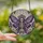 Gothic Art Enthusiasts' Tiffany Glass Skeletal Fairy, Violet Rose & Skull Mosaic Art Stained Glass Suncatcher - 6dD4aCmXmy